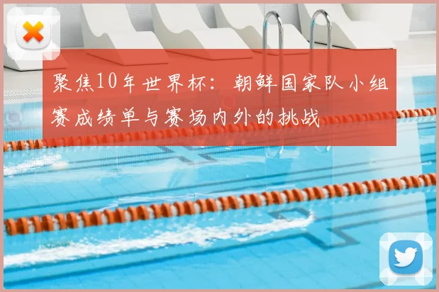 聚焦10年世界杯：朝鲜国家队小组赛成绩单与赛场内外的挑战